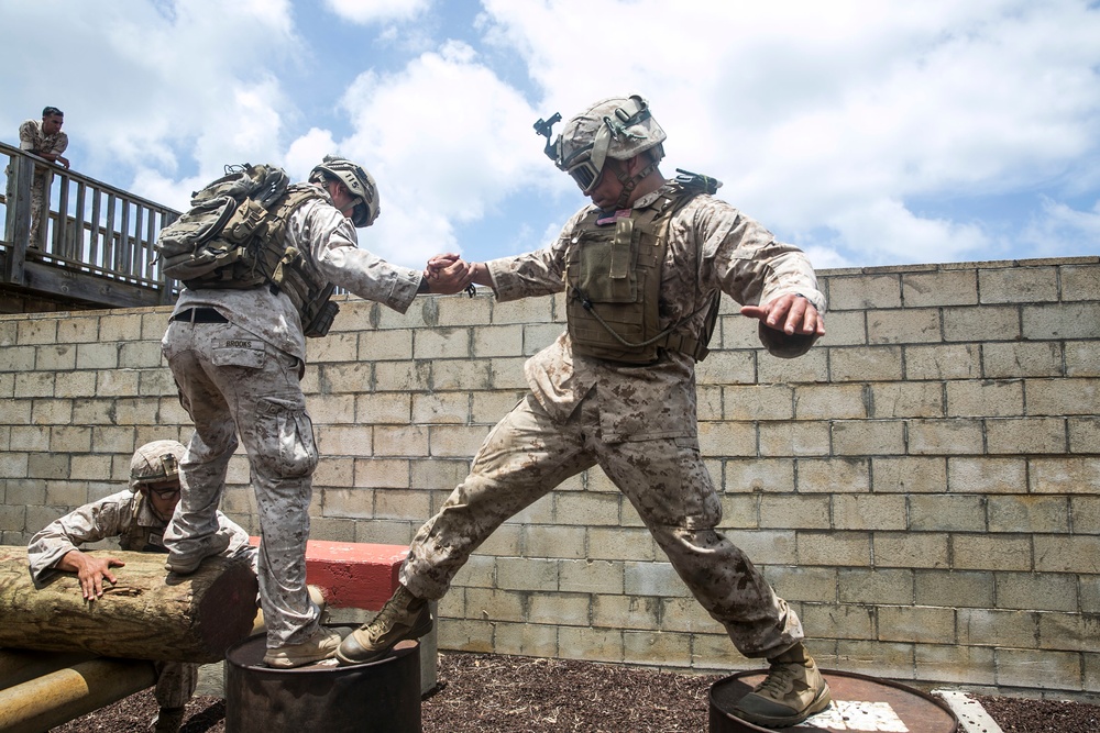 Overcoming Obstacles: Marines take on Leadership Reaction Course