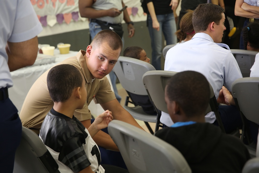 Marines volunteer at Boys and Girls Club in New York City