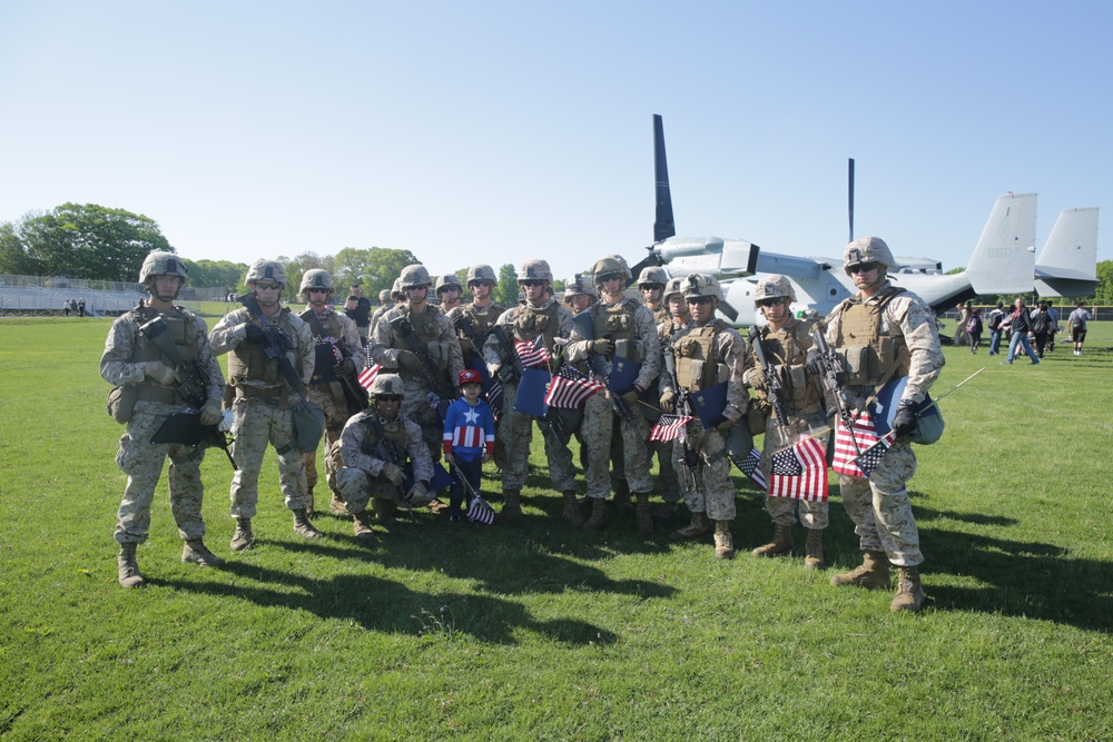 2nd Platoon, Charlie Company showcases aerial inserts for high schools
