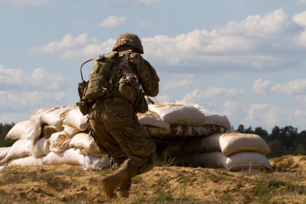 Team Eagle conducts combined arms live-fire exercise