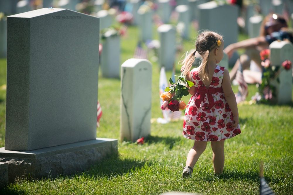 Memorial Day in Arlington National Cemetery 2015