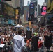 Navy Band Northeast plays Times Square