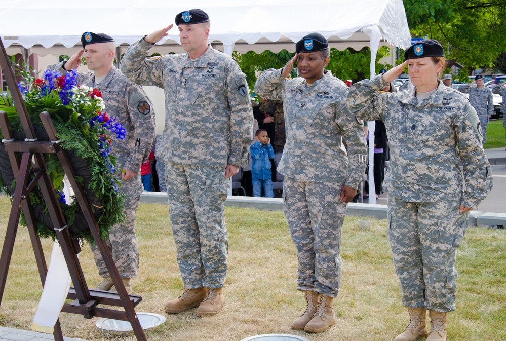 Wiesbaden Memorial Day wreath laying and retreat ceremony