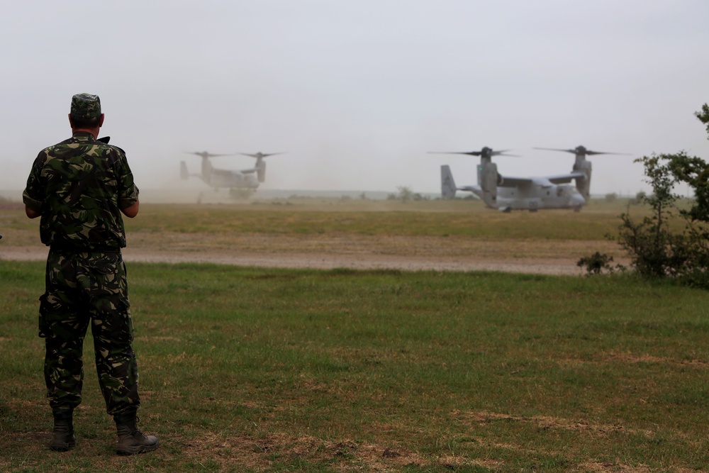 Another First: MV-22B Ospreys in Romania