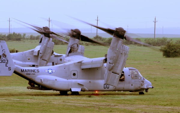 Another first: MV-22B Ospreys in Romania