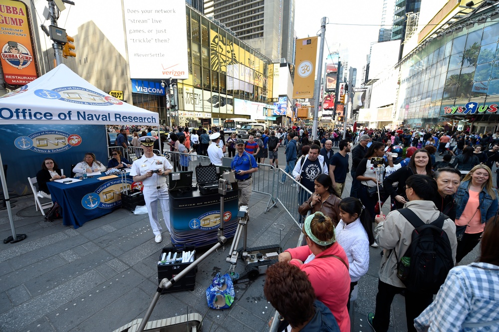 Times Square during Fleet Week New York