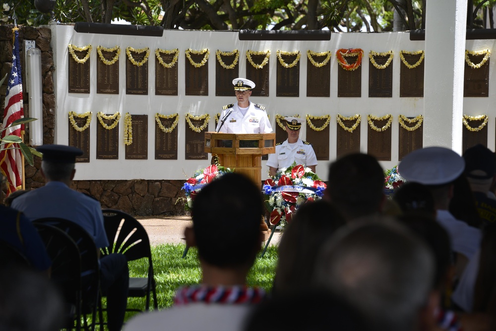 Memorial Day ceremony at the USS Parche Park and Submarine Memorial