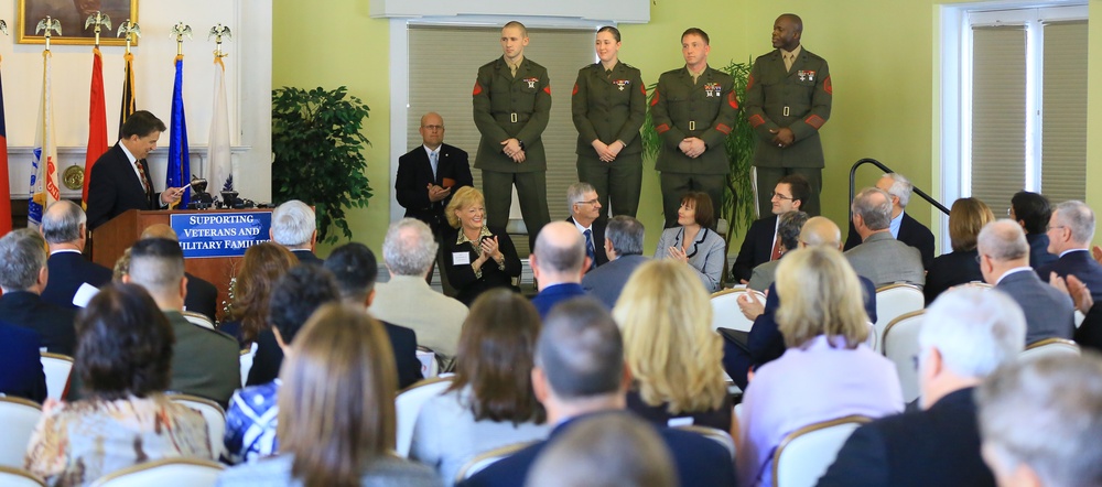 McCrory visits base, announces new veterans' initiatives