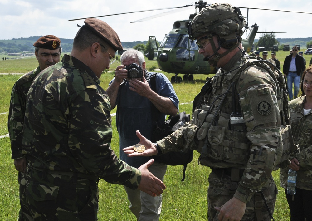 Distinguished Visitors Day at Cincu Training Area