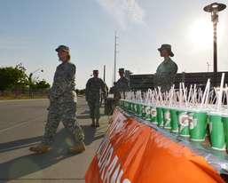 National Guard Marathon aid station