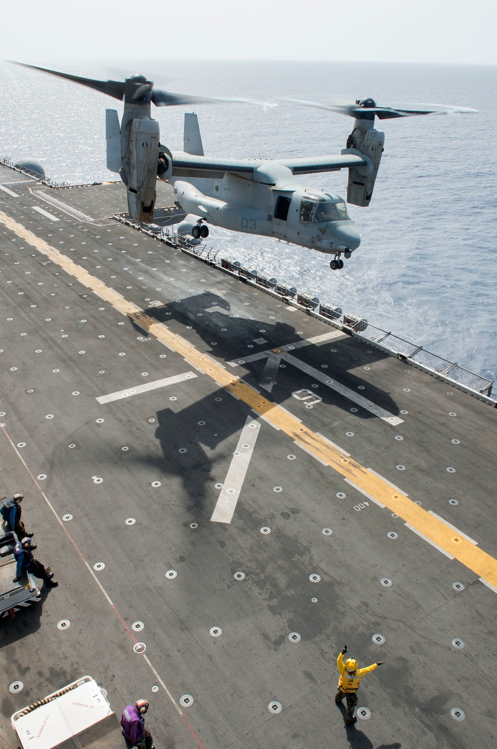 USS Iwo Jima flight deck operations