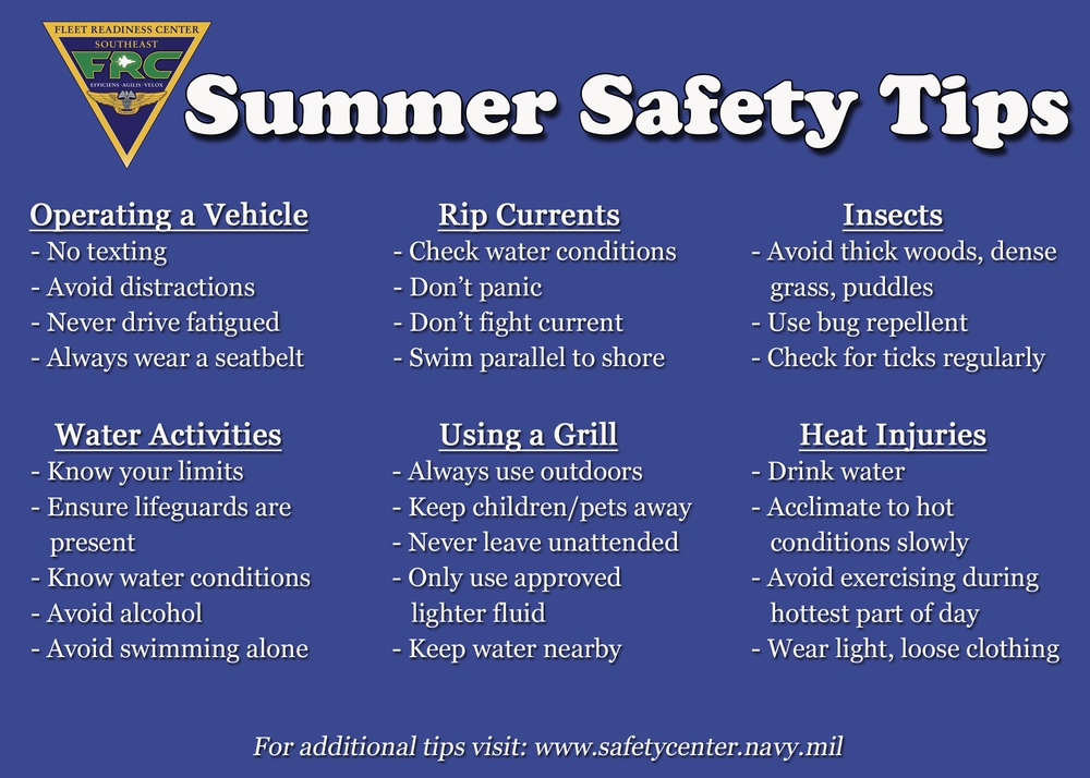 Summer safety paramount at FRCSE