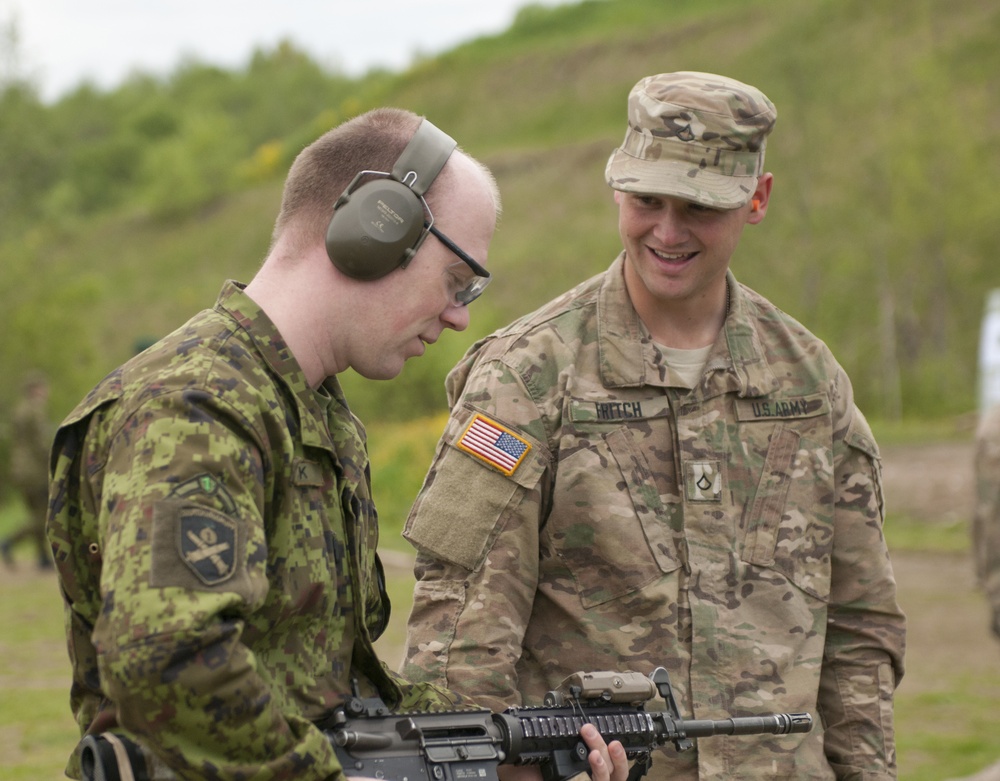 US Troops, EDF enjoy friendly competition