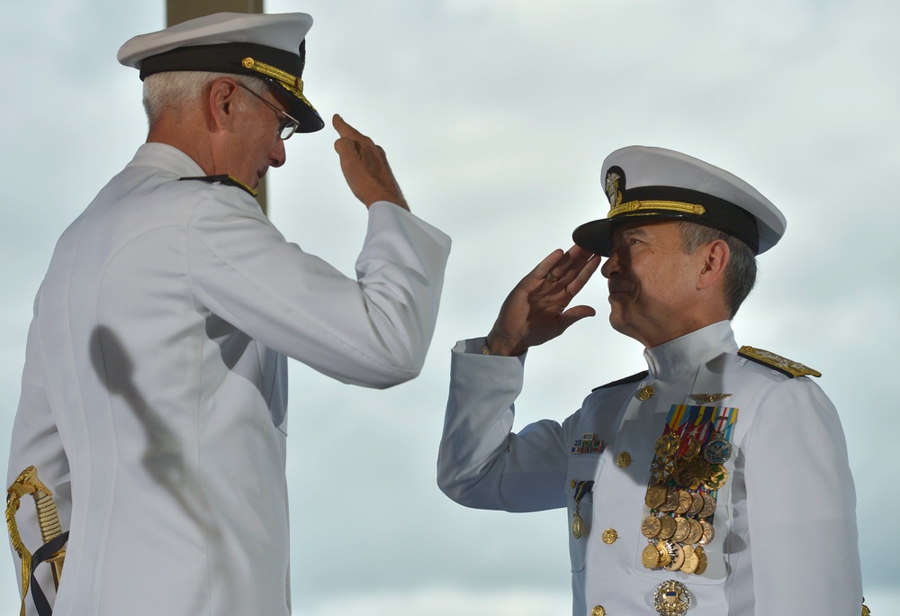 Secretary of Defense Ash Carter attends the PACOM change-of-command