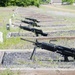 Security Forces Squadron members train to use the M203 and the M249