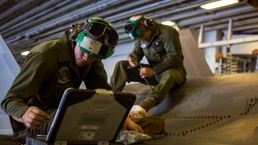 Marine Corps Aircraft Maintainers keep Lightning II in the sky during OT-1