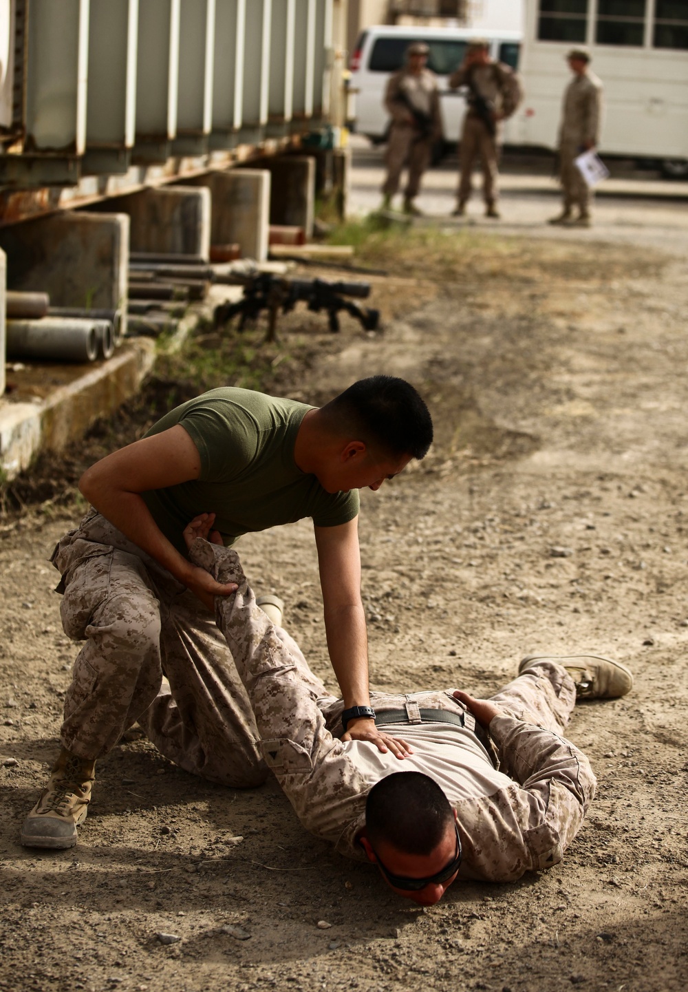 U.S. Marines Learn Nonlethal Weapons Techniques