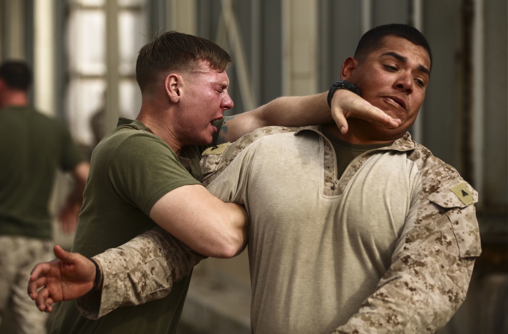 U.S. Marines Learn Nonlethal Weapons Techniques