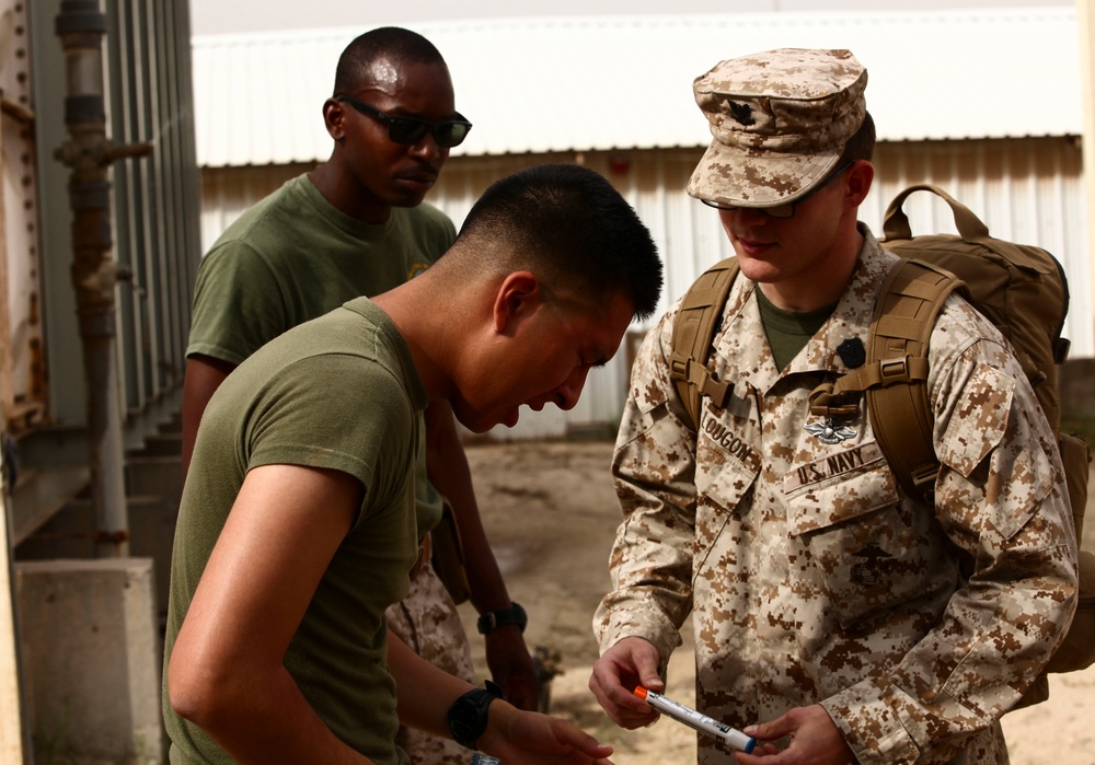 U.S. Marines Learn Nonlethal Weapons Techniques