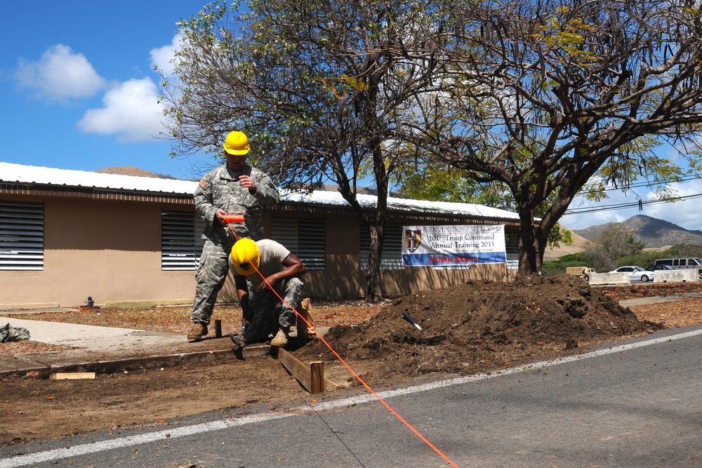 Sidewalk for troops