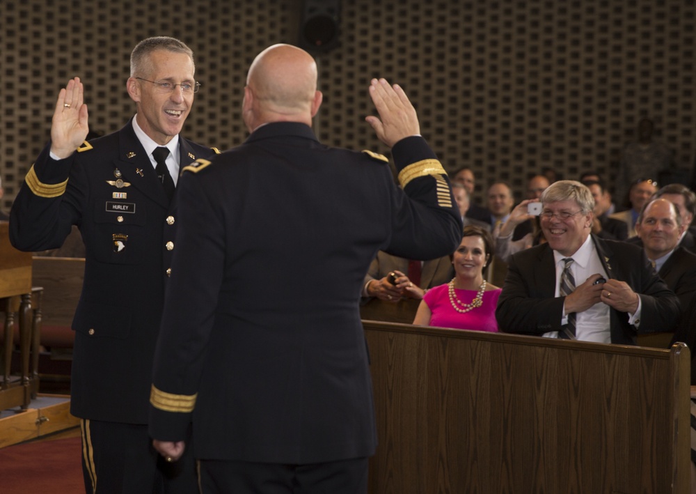 Hurley installed as new Army Chief of Chaplains, pins on two stars