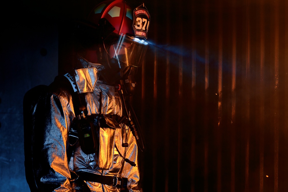 374th Civil Engineer Squadron joint fire training exercise