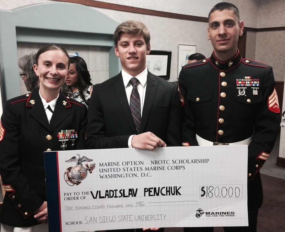Russian-born student receives Marine Corps scholarship
