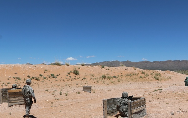 National Guard Soldiers charge through live-fire training