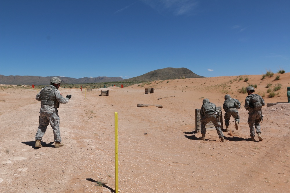 National Guard Soldiers charge through live-fire training