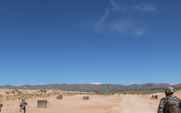 National Guard Soldiers charge through live-fire training