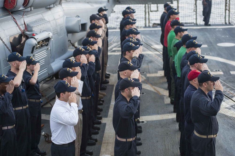 USS Farragut Memorial Day remembrance
