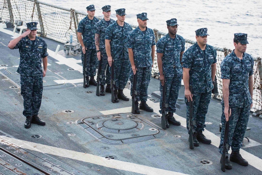 USS Farragut Memorial Day remembrance