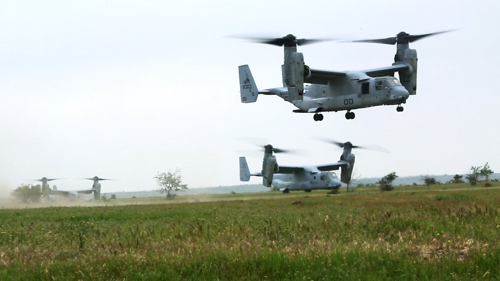Osprey in Romania: Demonstrating the Corps' capabilities