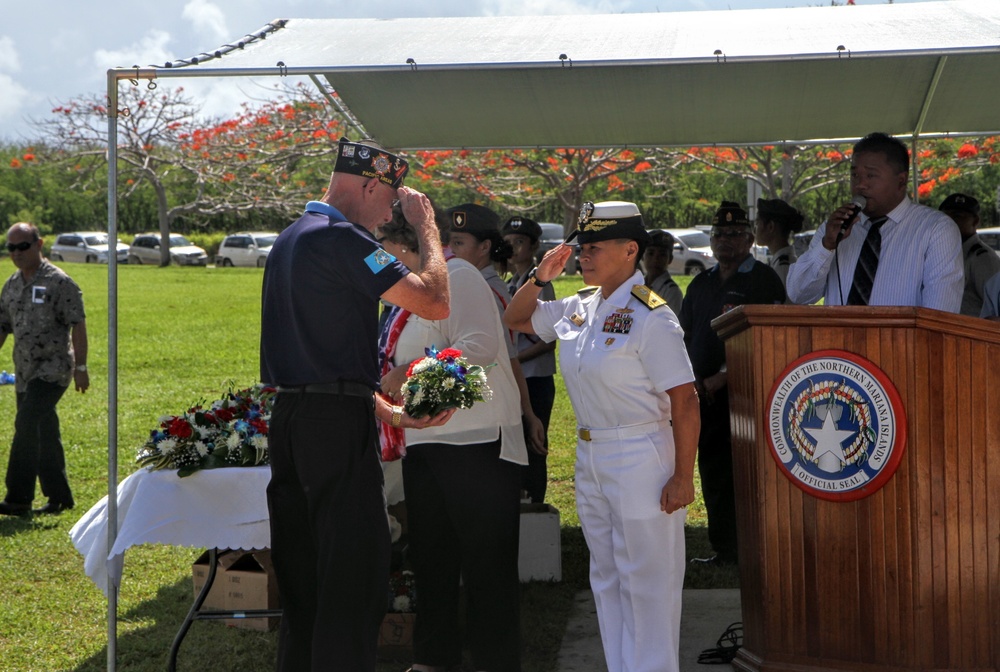 Memorial Day Ceremony at Veterans Cemetery in Marpi Saipan