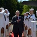 Former President Carter arrives for USS Jimmy Carter change Of command