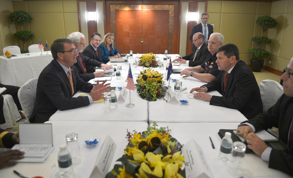US Secretary of Defense Ash Carter visits Singapore