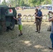 The Army Reserve shows off at a car show