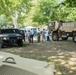 The Army Reserve shows off at a car show