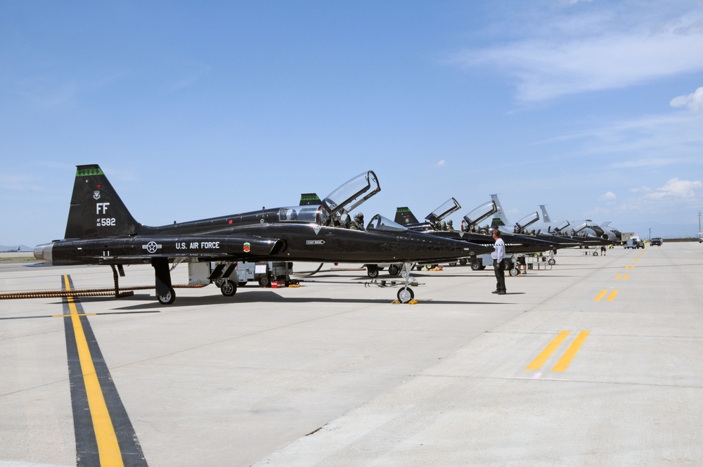 T-38 Talons at Roland R. Wright Air National Guard Base