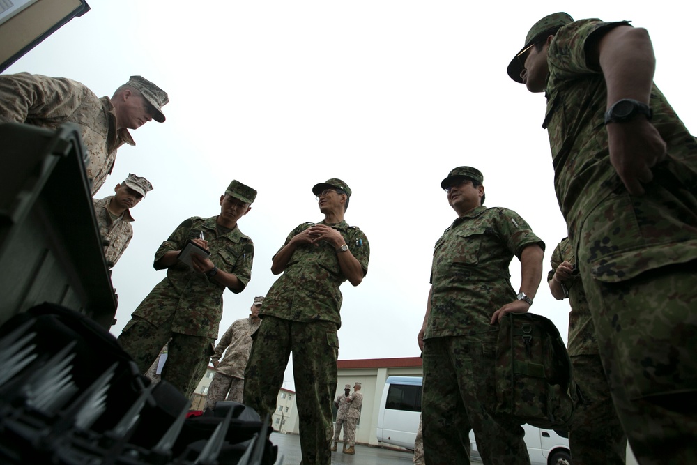 Local JGSDF military police tour 3rd Law Enforcement BN