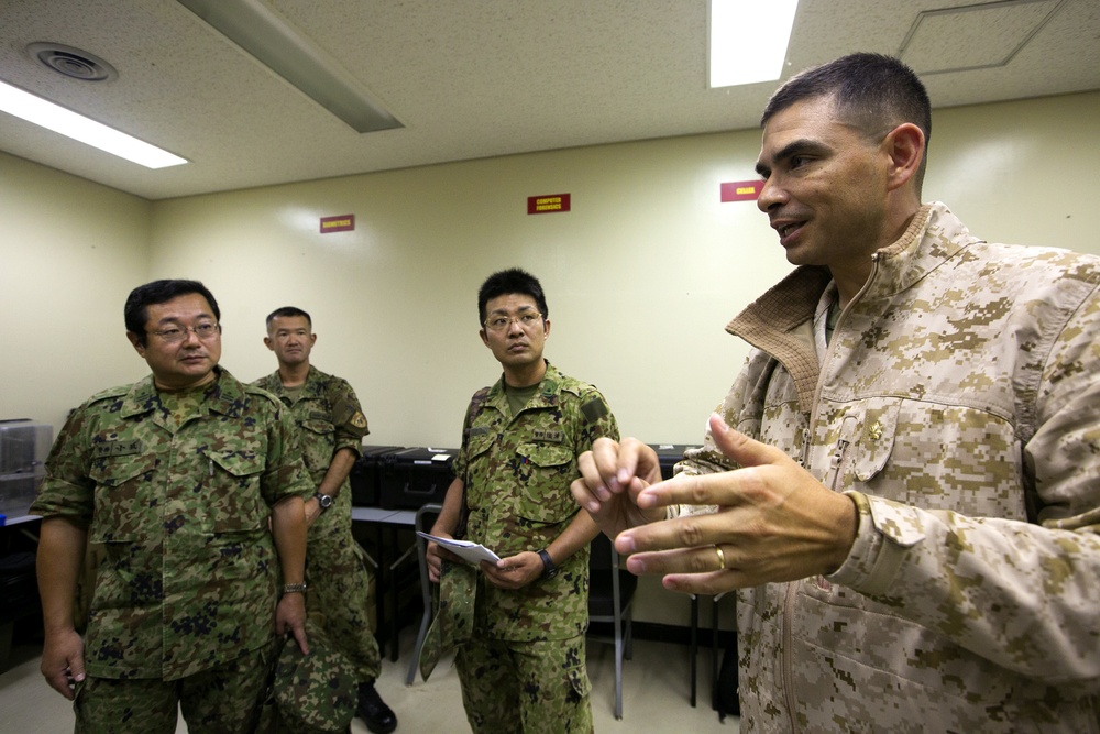 Local JGSDF military police tour 3rd Law Enforcement BN