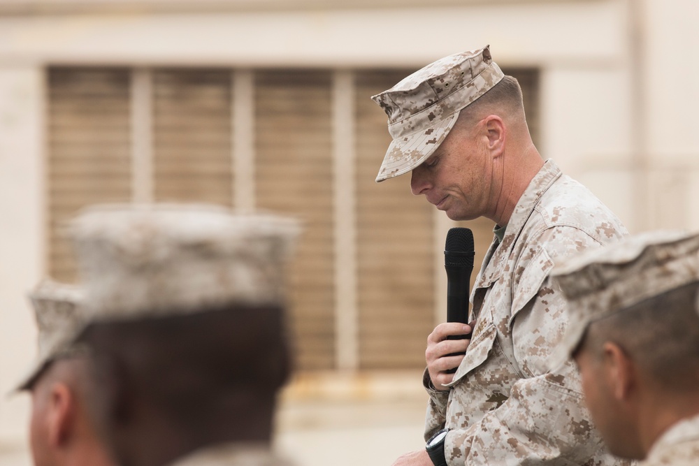 Honoring the Fallen: 15th MEU Marines pay respects