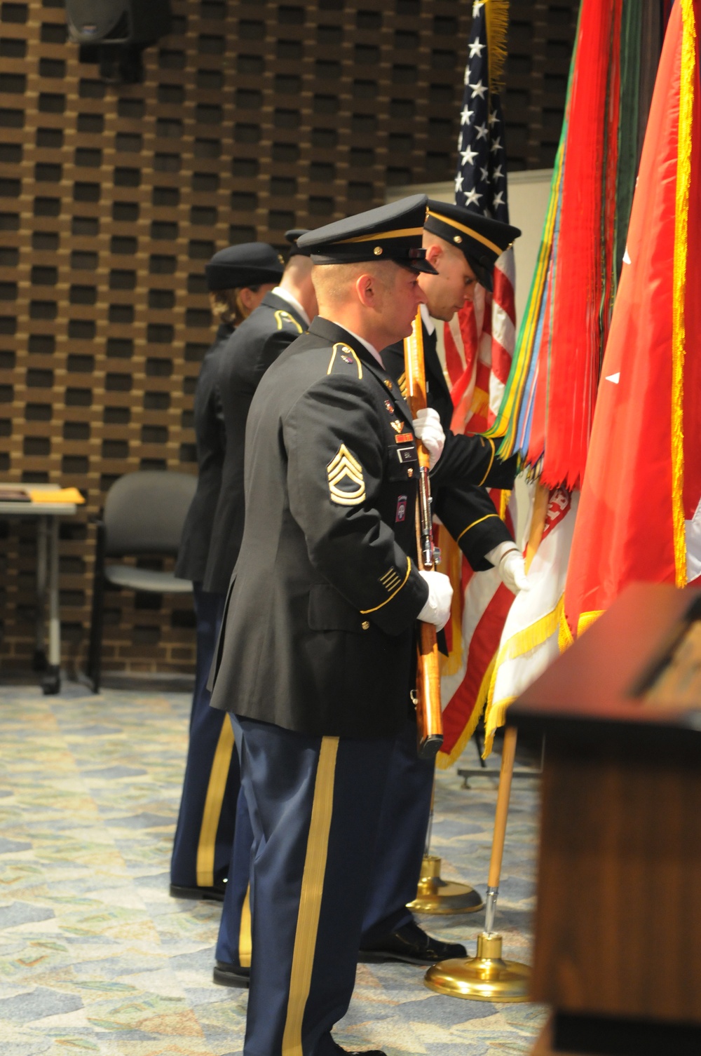 88th RSC color guard supports Purple Heart ceremony