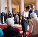 His Majesty King Willem-Alexander and Her Majesty Queen Máxima of the Netherlands lay a wreath at the Tomb of the Unknown Soldier in Arlington National Cemetery