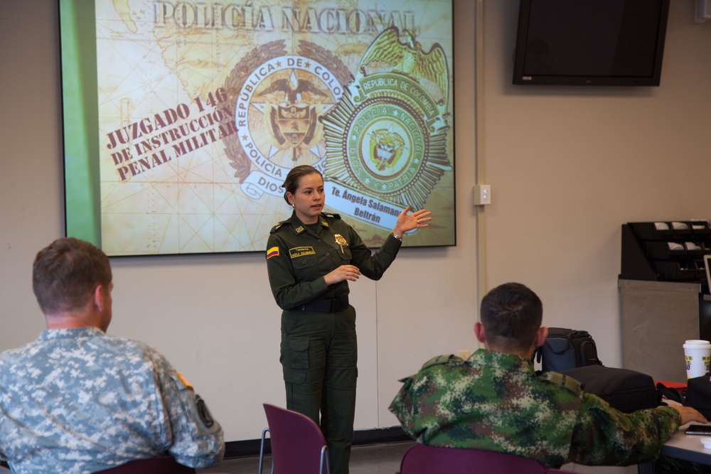 South Carolina National Guard hosts legal engagement with Colombian military
