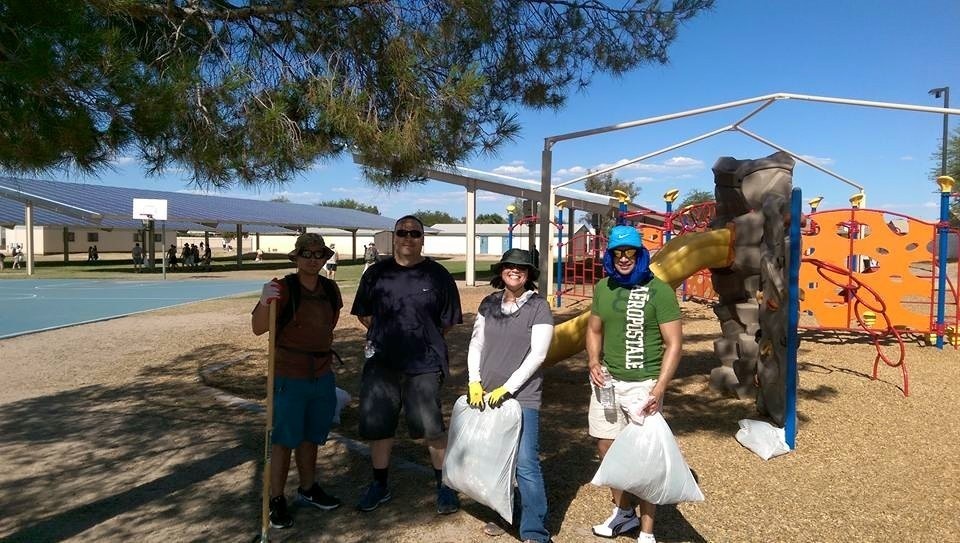 129th Rescue Wing members clean neighborhood park