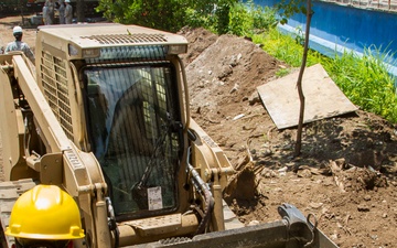 Concrete pour in El Salvador