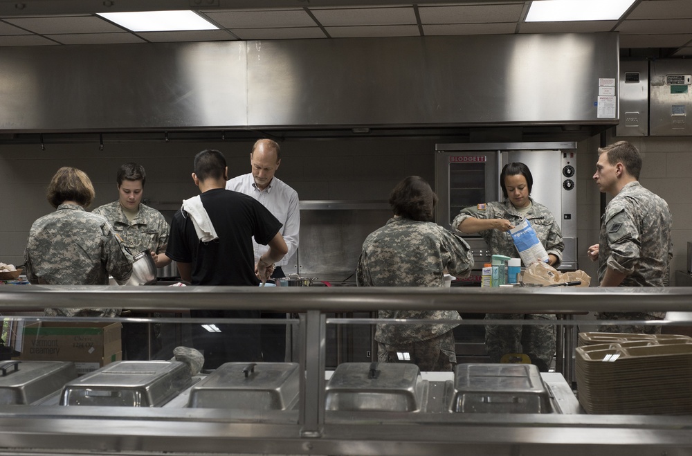 Asian cooking class at Camp Johnson