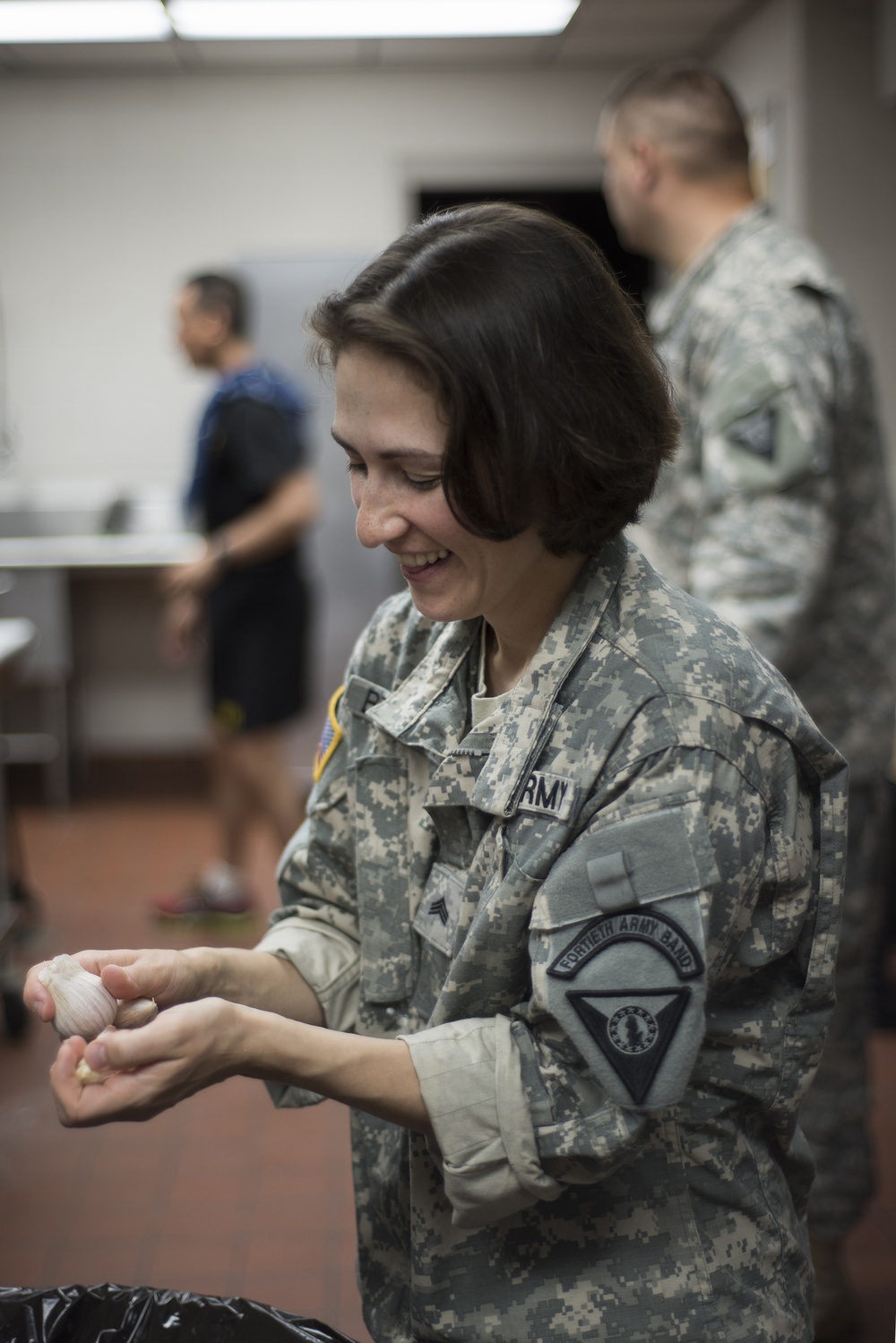 Asian cooking class at Camp Johnson