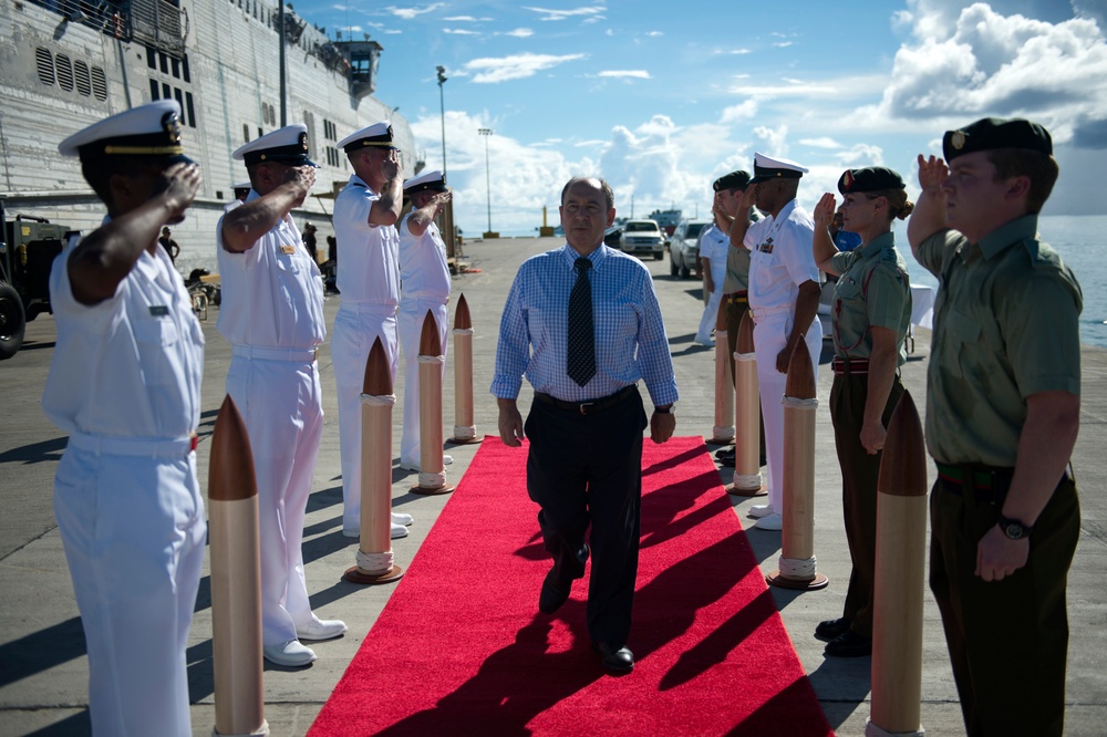 USNS Millinocket Opening Ceremony in Kiribati